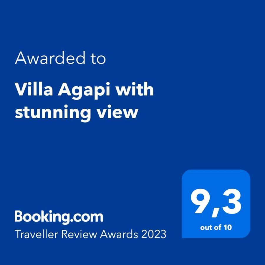 Villa Agapi, 2 Min Walk To The Beach & Heated Pool, By Red Windmill Villas Kalafatis Luaran gambar